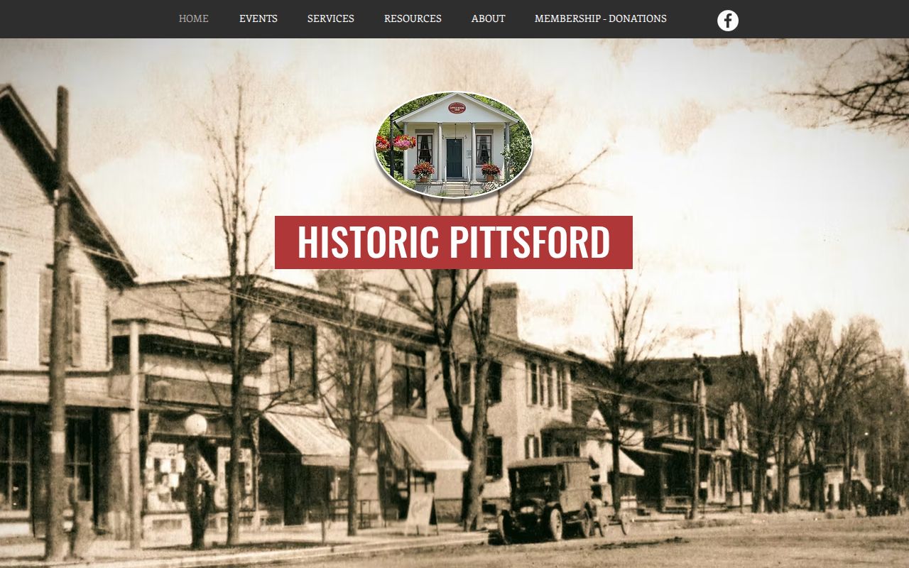 Town of Pittsford city directory research room at Historic Pittsford Little House